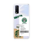 Emble Starbucks Designer Printed Silicone Case For Vivo Y20G ( TPU | Soft , Vivo Y20G | Multicolor )