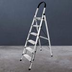 Plantex Foldable and Non Slip 6 Step Ladder - 108 x 14 x 26 cm