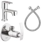 Prestige Pillar cock Angle Valve with 24 Inch Connection Pipe Angle Valve For Geyser/Wash Basin/Bathroom Toilet with Wall Flange