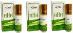 al hiza Hhh Roll-On Real And Natural Attar Perfume, 6 Ml Each (Pack Of 3)