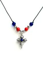 Astroghar Tibetan Buddhist Auspicious Varja Dorje Cross Bell White Metal Pendant For Men And Women