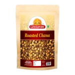 Ghotaram Whole Sabut Roasted Chana With Skin Bhuna Chana | Roasted Chickpeas | Double Roasted Chana Bengal Gram Chickpeas | Roasted Chana Cracker Plain | Vegetarian Snack-300g*1Pack
