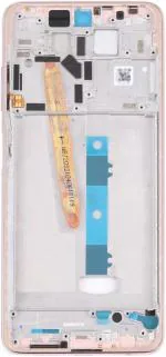 FRIENDZZWORLD Gold Aluminium Alloy Front Housing Middle Frame Front Panel For Poco X3 Pro