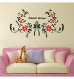 WOLPEP Multicolor Vinyl Sweet Home Wall Sticker