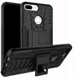 RUNICHA Back Cover for Honor 9 Lite (Black, Grip Case, Pack of: 1)