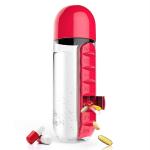 PAN P@CIFIC Unefy Multicolor Plastic Pill And Vitamin Organizer Water Bottle