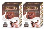 DEE INDIA HERBALS 100% Natural Ayurvedic Health Pro- A Complete Family Protein Pack- Enriched with Calcium, Vitamins, Iron, Minerals- Chocolate Flavour (200gm each, Pack of 2)
