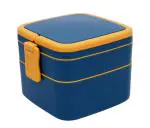 Shivalay 2 Compartment Airtight Lunch Box, Tiffin Box (Blue)