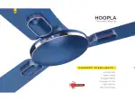 Goldmedal Hoopla 1200 Mm Ceiling Fan 3 Blades 'Anti Dust' Cobalt Blue Pack Of 2