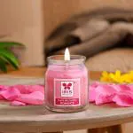 Iris Home Fragrances Romance Glass Jar candle- 85gm- Burn time 20hrs