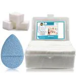 Majestique Face Pads & Finger Sponge - Makeup Removing with Soft Touch for for Face- 460 Count