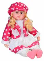 PlayVista Soft Dolls Cute Doll Washable Cuddly Soft Plush Toy for Kids Girls Childs Best of Birthday Surprise Gifts Stuffed Girl Winky Candy Doll Soft Plastic Baby Girl Doll Teddy Bear Boy Super Soft Stuffed Toy for Baby Boys