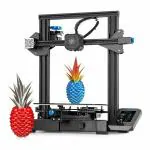 Creality Ender-3 V2 3D Printer with Silent Motherboard Meanwell Power Supply Carborundum Glass Platform Resume Printing Color Display (Size 220x220x250mm)