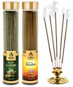 The Aroma Factory Incense Stick Loban & Kesar Chandan Sandal Agarbatti Bottle Pack of 2x100g