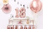 Festiko Rose Gold 18 Birthday Balloon, 32Inch Gold Balloons, 18th Birthday Party, Milestone Birthday Party, 18th Birthday Decor, Foil Number Balloon (18th)