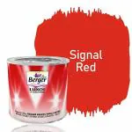 Berger Luxol Hi Gloss Metal & Wood Paint | Mirror-like Gloss | Tough Coating | SIGNAL RED | 200 ML | For Wooden and Metal surfaces