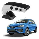 Oshotto Dual Tone Car Armrest Console Black & Chrome Compatible with Toyota Liva