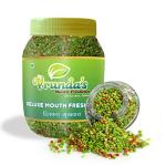 Vrunda's Green Mukhwas Deluxe Mouth Freshener Indian Mouthfreshner Natural Badishep Healthy Fennel Seeds Roasted Saunf Digestive Aniseed Mix Variyali 650 gm