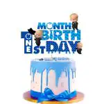 Zyozique 1 Month cake topper/1st Month Cake topper/Cake topper 1st birthday/One Month Cake Topper/Month Cake Topper/First Month Cake Topper (Pack of 1)