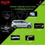 FALCON CAR CHROME ACCESSORIES COMBO KIT FOR ERTIGA 2018 ONWARDS