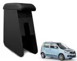 WolkomHome Car Arm Rest Wooden Armrest Black Color with Cushion & Storage Box for Wagon R