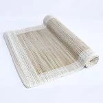 Towels Worlds Handwoven Natural Sambu Grass Yoga Mat Odor free Mats 72 x 26 Inch ( Rectangle)
