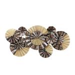 Jodhpur art and Craft iron Handpainted Brown Yellow LED Wall Panel For Home Decor Living Room/Bedroom