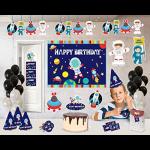SV TRADERS Space Theme Birthday Party Decorations Supplies - Combo Kit #1(100 Pcs)