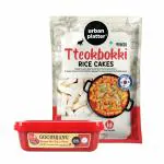 Urban Platter Classic Korean Gochujang, 170G + Korean Tteokbokki Rice Cakes, 500 G Combo Pack , 670gm