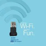 FINGERS FWF300 Wi-Fi USB Adapter (Nano-Sized | Wi-Fi Compatible with Windows, Linux, and Mac)