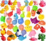 TechHark 12 Pcs New Born Baby Chu Chu Bath Toys With BPA Free Non-Toxic Bath Toy (Multicolor)