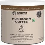 Forest Mushroom Coffee (60 Servings) - Instant Mushroom Coffee with Chaga, Cordyceps, and Lion's Mane Mushroom. 100% Arabica Coffee | Activate Healthy Immune System, Focus & Calm Energy | 150g