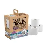 The Honest Home Company 3 Ply Toilet Paper Tissue Roll 1200 Pulls - (4 Rolls x 300 Pulls)