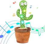 TOY HI TOY Dancing Cactus Toy Kids Toys Baby Toys Gift for Girls Cactus TalkingTalking Cactus Dancing Cactus Toy Plush Toy Kids Toys Baby Toys Musical Toys Baby boy Gifts Birthday Gift for Girls,Soft Fabric with Plastic Toy for Toddler Baby Children Kids