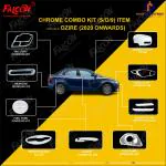 FALCON CAR CHROME ACCESSORIES COMBO KIT FOR SWIFT DZIRE 2020 ONWARDS