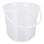 Kuber Industries Bucket | Plastic Bucket for Mopping | Bucket for Cleaning | Storage Container Bucket | Water Storage Bucket | Bathroom Bucket | Plain Bucket | 5 LTR | Transparent