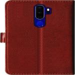 Juberous Faux Leather Case Flip Cover for Oppo A5 2020 with Foldable Stand & Cards Slots - Brown