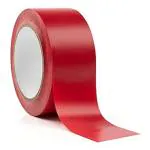 AR TAPES & PLASTICS Floor Marking Vinyl Tape for Industry, factory, office, gym Athletics and Social Distancing, (PACK OF 2) RED 2" Inch X 25 Meter, Aisle Marking traffic routes, Strong & Best in Quality