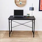 Furlay Engineered Wood Study Table (Free Standing, Finish Color - Black wenge, DIY(Do-It-Yourself)