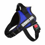 Lulala Dog Vest Harness with Piastic Handle for Outdoor Walking-with On Off Locker(Blue, L)