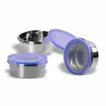 Sumeet Stainless Steel Airtight & Leak Proof L&L Containers Set, Size 350ML -3Pc