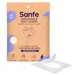 Sanfe Disposable Toilet Seat Guard (20 Sheets) | No Direct Contact with Unhygienic Seats| Easy To Dispose| Nature Friendly| Must Have For Women and Men