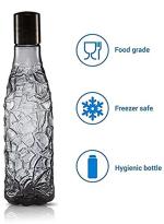 PECUTEPlastic Food Grade Fridge COBRA PET Material Water Bottles 1 litre Capacity | Multicolor