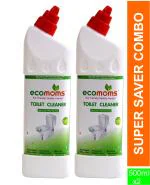 Ecomoms Toilet Cleaner Liquid 500ml| Non Toxic & Natural| Neutralises Bad Odour ( Buy 1 Get 1)