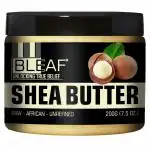 BLeaf African Raw Unrefined Shea Butter Ivory For Stretch Marks, 200g