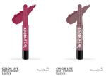TEEN.TEEN Waterproof Long Lasting Non-Transfer Matte Lipstick COLOR LIFE Combo (Plumful Cheer, Caramel Nude)