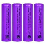 KP Original battery 18650 Hongli 2000mAh Real Full Capacity 3.7V 18650 Lithium-ion Flat-top Rechargeable Battery (Pack of 4)