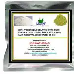 MGBN Gelatin With Noni Powder 2 In 1 Uses For Face Mask, Hair Removal Skin Care 25 gm