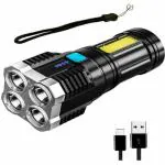 Kadio - 20W Rechargeable Flashlight Torch ( Pack of 1 )