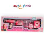 myhoodwink Mini battery operated Household Pretend Play Set Play Appliances Accessories for Kids Girls 2+ Years Old Kids (Set of 4 Pieces)